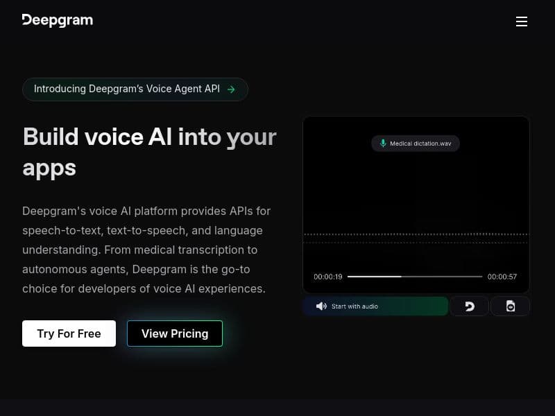 Deepgram screenshot