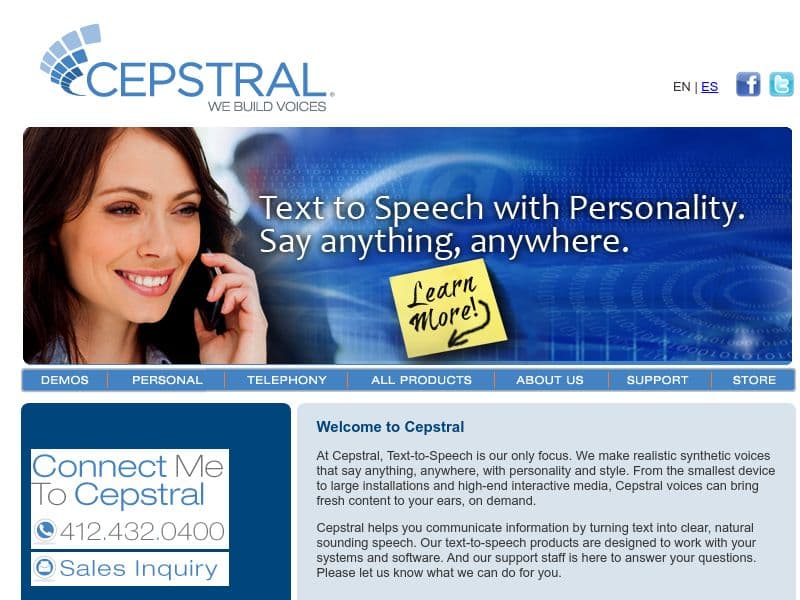 Cepstral screenshot